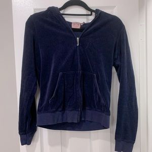 Blue terry cloth Juicy hoodie size XL excellent condition